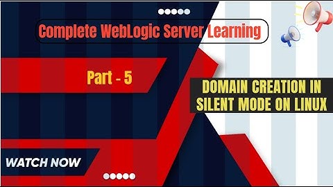 WebLogic Training Domain creation on Linux