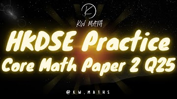 DSE Math Practice Paper Paper 2 Q25