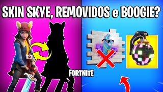 FORTNITE - MISTÉRIO SKYE, SPRAYS REMOVIDOS e GRANADA DE DANÇA VOLTA?