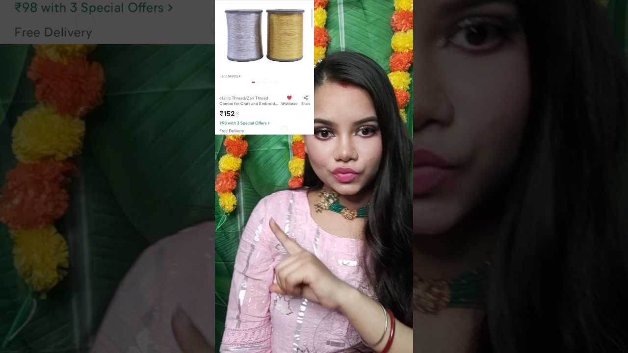 The Best Zari Thread 🧵😍🤯✅ll From Meesho 