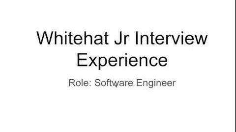 Whitehat Jr Interview Questions | Rounds | Experience | Role: Software Engineer