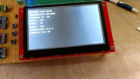 PIC32MX AND TFT LCD 4.3" AND SENSORS