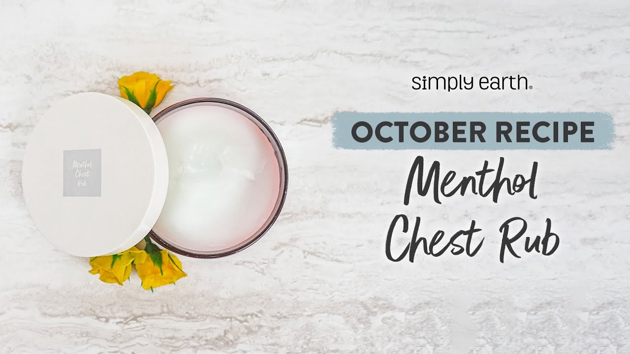 AllNatural Menthol Chest Rub Recipe YouTube