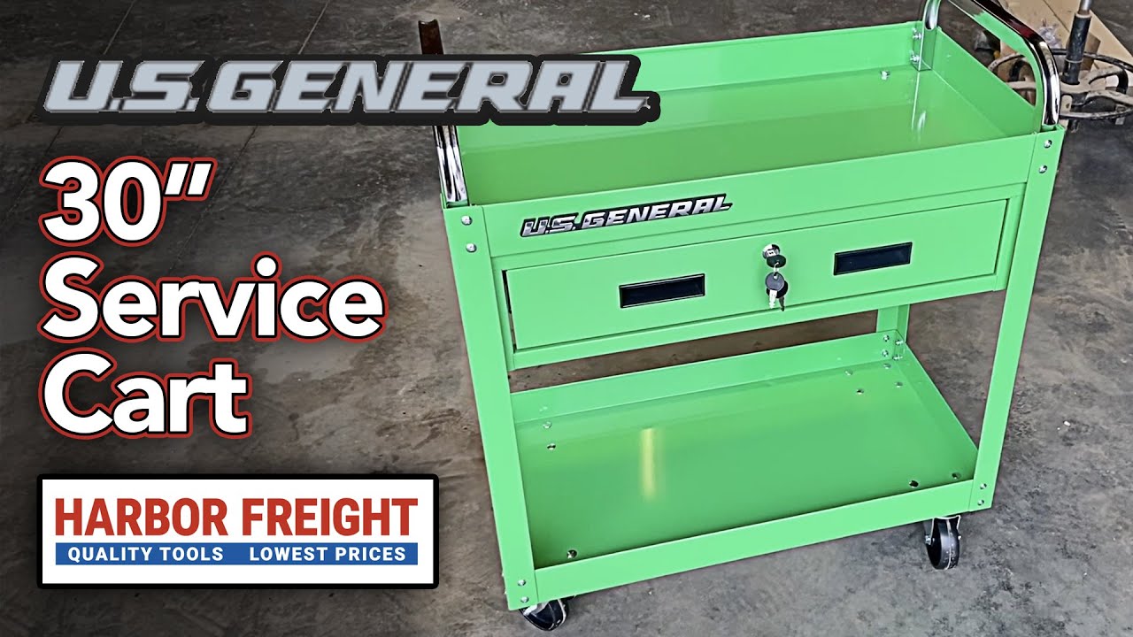 US General 30 Service Cart Assembly and Review - Harbor Freight Coupon 