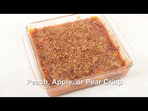 Easy Homemade Peach Crisp (Home Cooking-101)