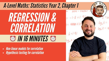 Regressie en correlatie (jaar 2) in 16 minuten • Wiskunde A-niveau, Statistiek jaar 2, hoofdstuk 1 📚