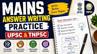 UPSC MAINS ANSWER WRITING PRACTICE 2025 PYQ||UPSC||TNPSC TAMIL