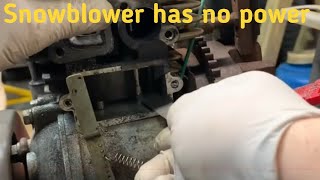 How to check tecumseh valve clearance on snowblower