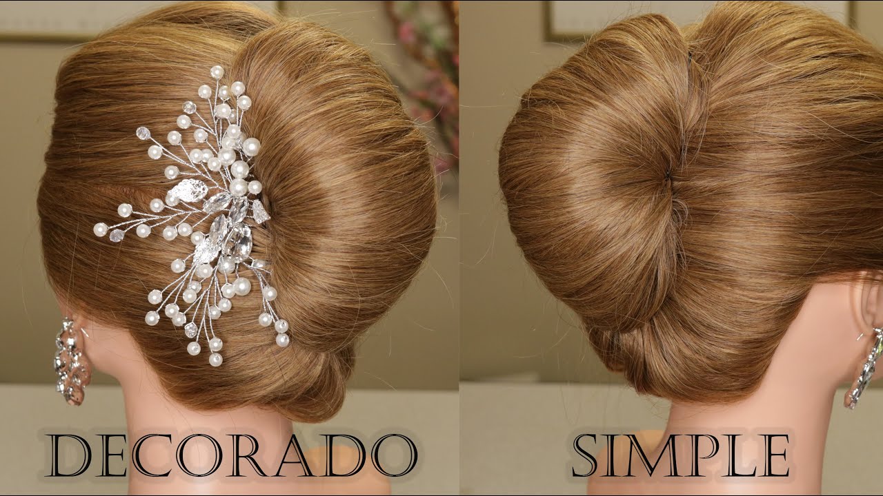 ?EASY FRENCH ROLL / TWIST UPDO SUPER SIMPLE / ROLLO FRANCES SUPER FACIL?  - YouTube