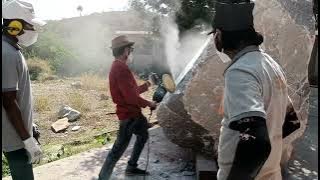 Stone carving workshop -SAPTI-AMBAJI, work in progress