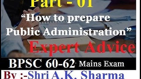 BPSC Mains Public Administration analysis by Subject expert , Preparation strategy