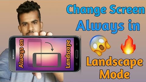 How to turn or rotate screen to landscape mode in android lollipop and marshmallow in || Top Tech J