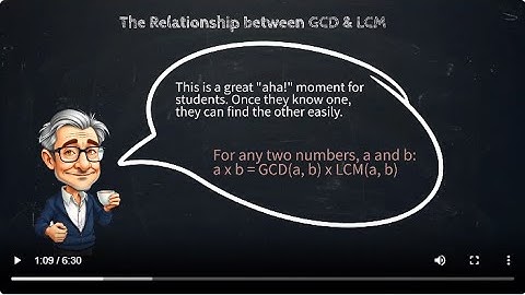 Grade 7: The "Trick" or Relationship between GCD and LCM@254CBC