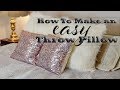How To Make An EASY Throw Pillow Tutorial +  Printable Quilting Ruler (PDF)
