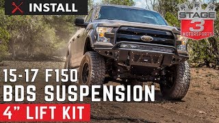 20152017 F150 4WD BDS 4 Inch Fox Coilover Suspension Lift Kit Install