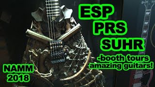 AMAZING GUITARS NAMM 2018 Booth tours ESP Paul Reed Smith SUHR PRS