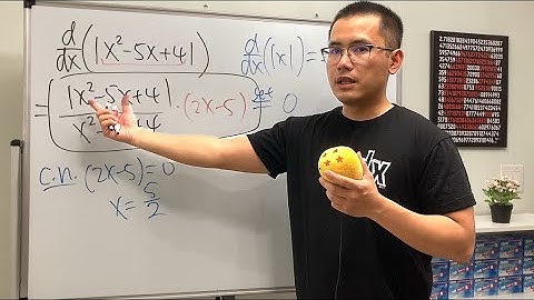 critical numbers of an absolute value of a function (with quadratic inside)