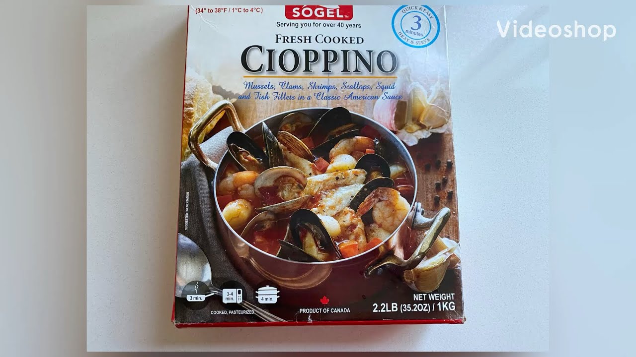 Cioppini from Costco Mussels, Clams, Shrimps, Scallops, Squid, and