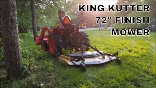 King Kutter 72 inch rear discharge mower first use