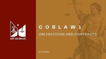 COBLAW1: EPISODE 1: Obligations
