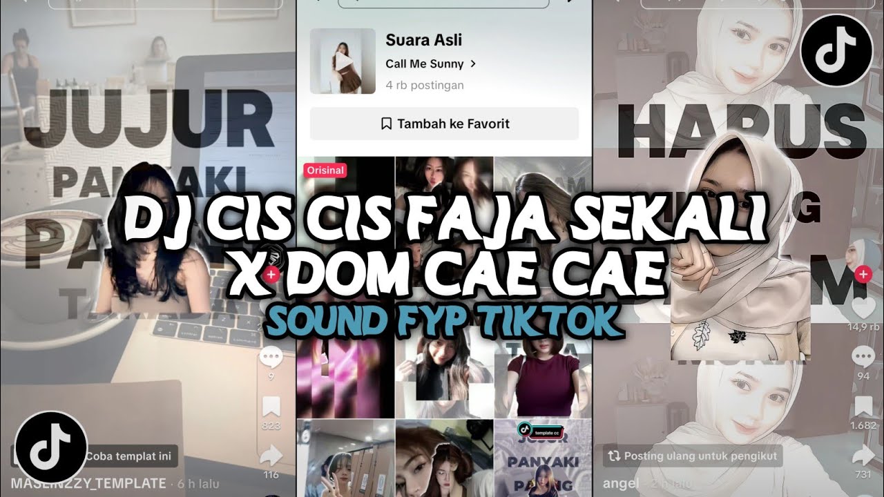DJ CIS CIS FAJA SEKALI X DOM CAE CAE | JJ TIKTOK YANG KALIAN CARI! VIRAL TIKTOK DJ TERBARU 2025
