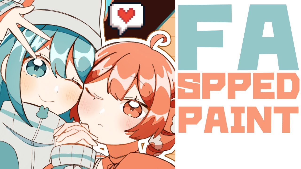 【FA】【イラストメイキング】PPPP🎮 初音ミク 重音テト  【Speed Painting】