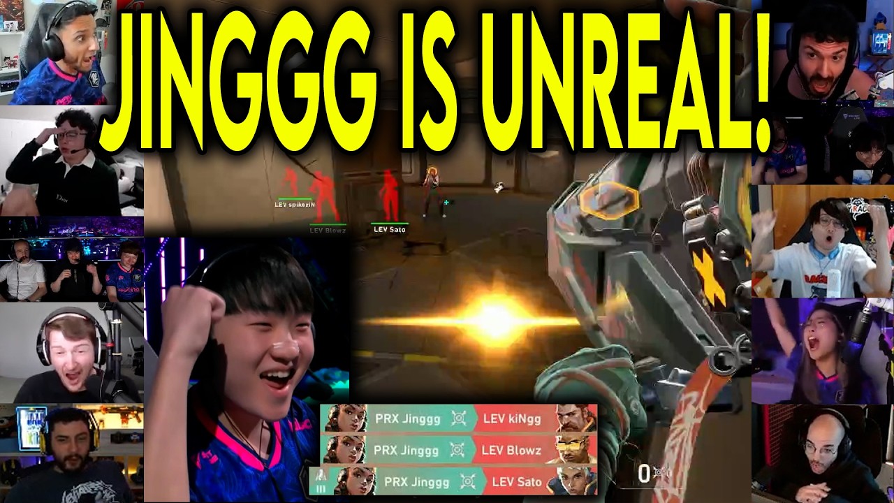 Valorant Streamers React To PRX Jinggg UNREAL 3k ULT Against Leviatan ...