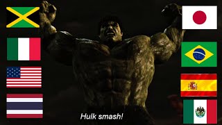 Hulk Aplasta En 9 Idiomas Hulk Smash In Different Lenguages
