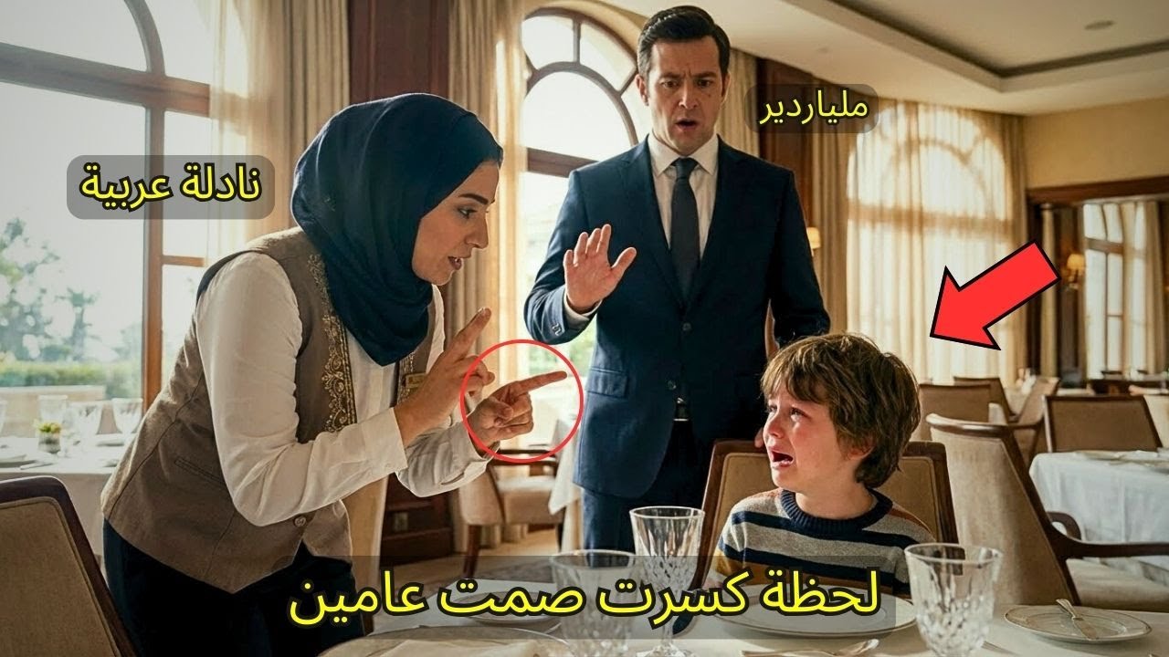 ملياردير يسخر من نادلة عربية… ثم يتجمّد عندما تحدثت مع ابنه الأصم بلغة الإشارة!