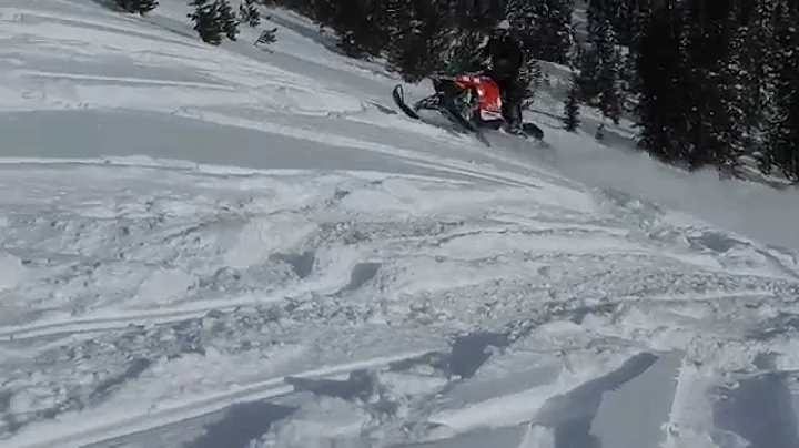 Brian Brings Sled Over Backwards in Cooke City