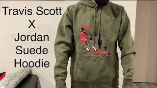 Travis Scott Jordan Washed Suede Hoodie 