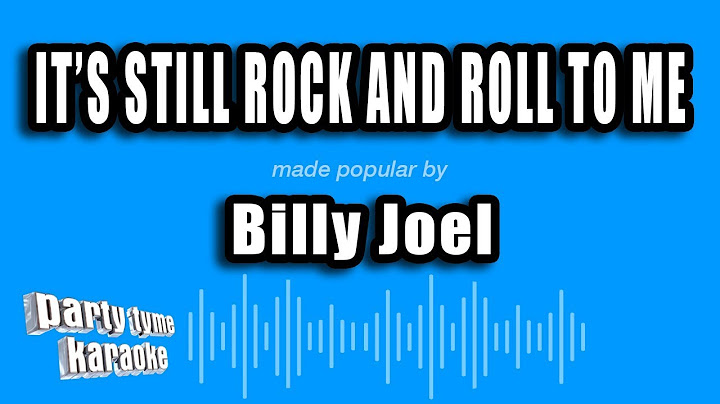 It's Still Rock and Roll to Me Karaoke version - Karaoke performance video thumbnail