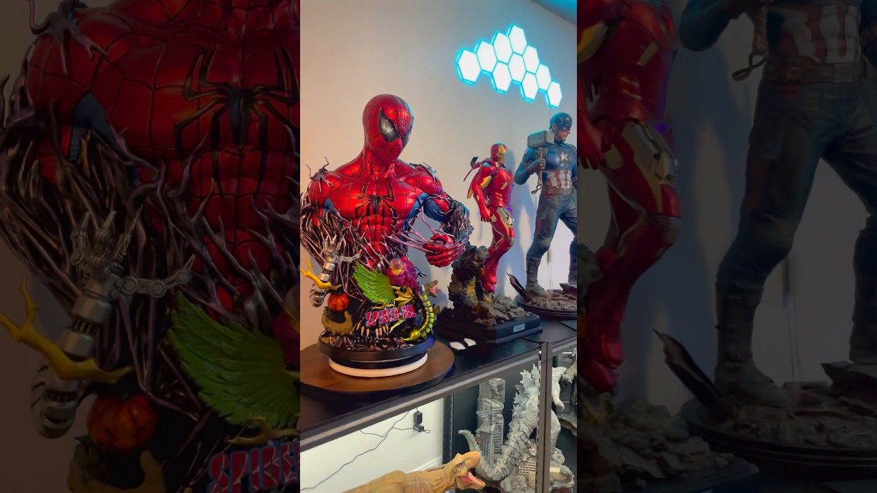Spiderman Lifesize Bust Statue By 27abyss Studio 