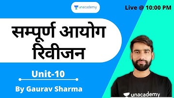Unit -10| Commission | Complete unit - 10 Revision | सम्पूर्ण आयोग रिवीजन | MPPSC 2020| MPPSC Prelim
