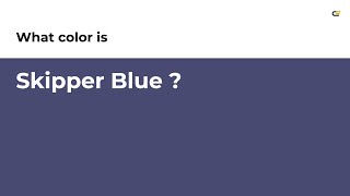 Skipper Blue color #484a72 hex color - Blue color - Warm color 484a72
