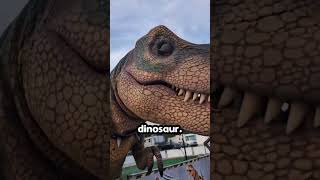 Dinosaur tries to scare girl 😂