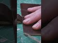Satisfying parts of the process. #edgebeveling #leathercraft #vegtan #handcraft #handmade #leather