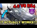 I FULLY REBUILT MY AUDI RS4'S V8 ENGINE!!...