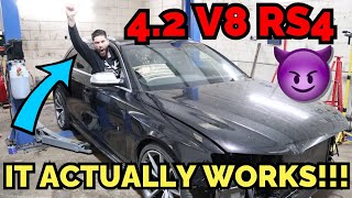 I FULLY REBUILT MY AUDI RS4'S V8 ENGINE!!...