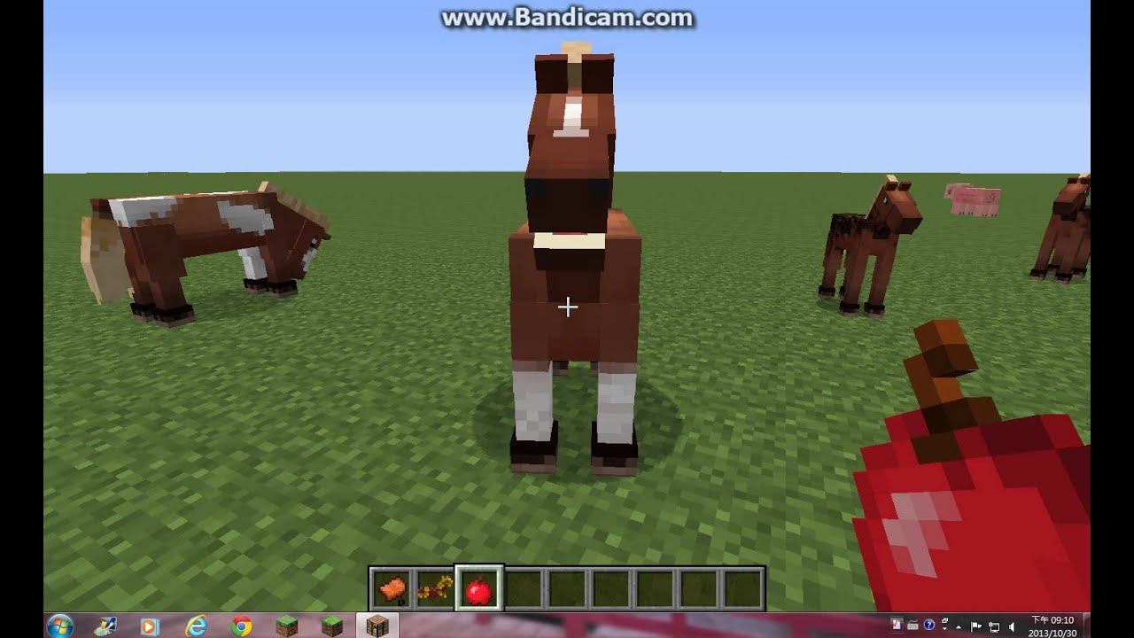 Minecraft 如何馴馬和騎馬 Youtube
