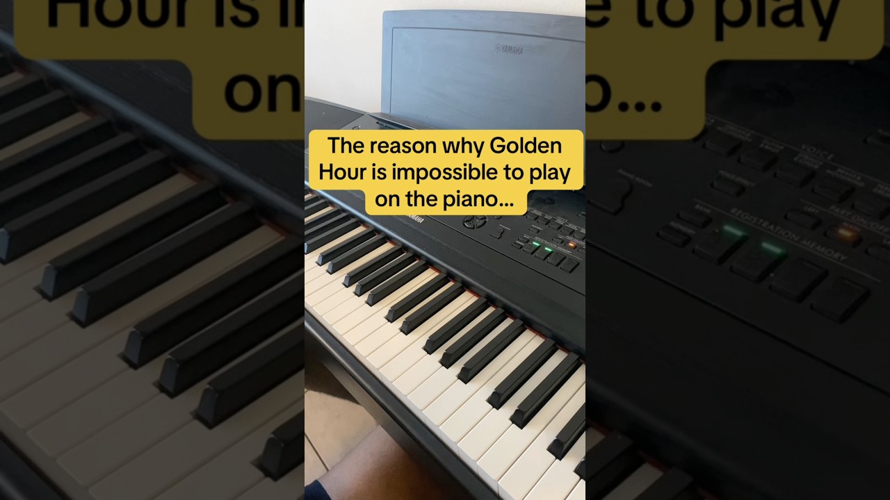 Why is Golden Hours impossible on the piano?@JVKE#JVKE #goldenhour #piano #tuning #frequency #fyp