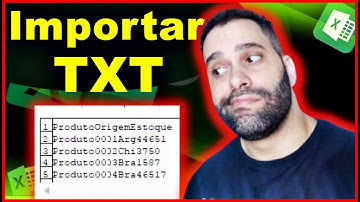 RESOLVIDO: Como Importar TXT Para Excel