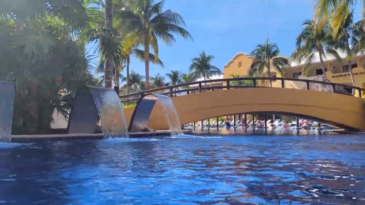 Barcelo Maya palace pool walk