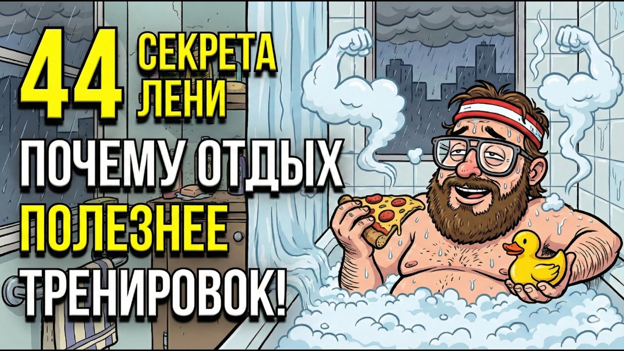 44 тайны лени: ПОЧЕМУ отдых на диване ПОЛЕЗНЕЕ тренировок!