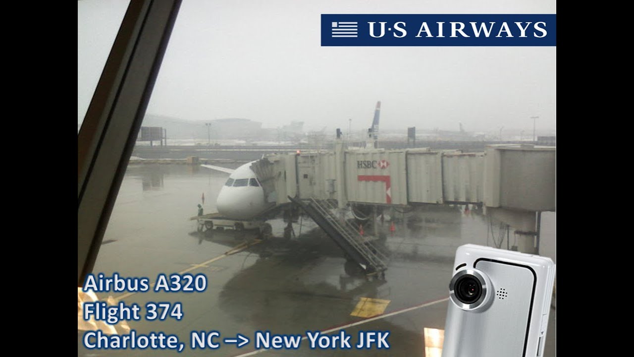 US Airways flight from Charlotte to New York Kennedy. YouTube