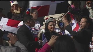 The Dominican flag was raised over Springfield city hall
