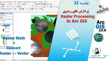 2-22 پردازش های رستری در 10.8  ArcGIS