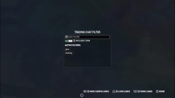 How to filter Trade chat in Warframe