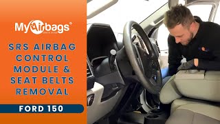 How to Remove SRS Airbag Control Module & Seat Belts on a Ford F-150  | MyAirbags