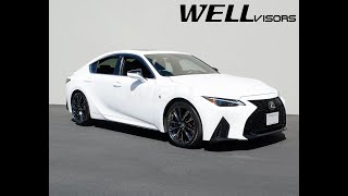 WELLvisors side window deflector vent visor Installation Video Lexus IS350 2021+